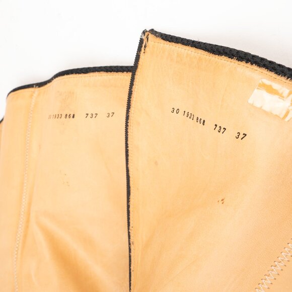 Jil Sander Black Knee-High Leather Boots – Size 37 - Picture 7 of 13